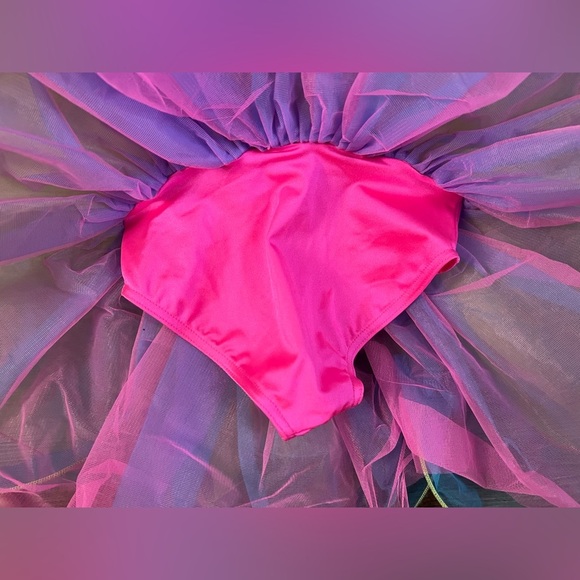 Weissman Colorful Rainbow Confetti Tutu Dress Skirt Size Small C8 - Picture 6 of 7